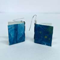 Medium Blue Book Earrings thumbnail