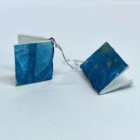 Medium Blue Book Earrings thumbnail