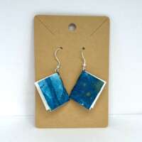 Medium Blue Book Earrings thumbnail