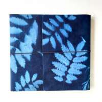 Blue Leaf Cyanotype Watercolour Softcover Sketchbook thumbnail
