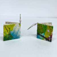 Medium Green Book Earrings thumbnail