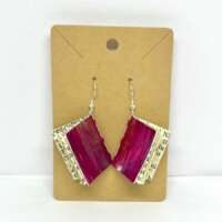 Large Pink Book Earrings thumbnail