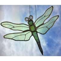 Stained Glass Dragonfly Suncatcher thumbnail