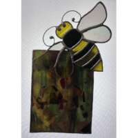 Stained Glass Bee Suncatcher thumbnail