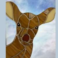 Stained Glass Oh Deer Suncatcher thumbnail