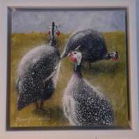 Guinea Fowl Painting thumbnail