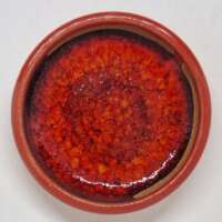 Bright Red Stoneware Dish thumbnail