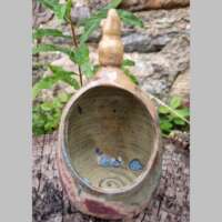 Abstract Stoneware Salt Pig thumbnail