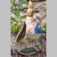 Abstract Stoneware Salt Pig thumbnail