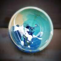 Sea Blue Stoneware Bowl thumbnail