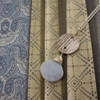 Blue Opal Sterling Silver Necklace thumbnail