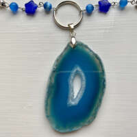 Boho Blue Agates Necklace thumbnail