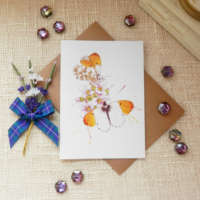 'Flutter By' Butterflies Greeting Card thumbnail