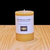 Rustic Beeswax Pillar Candle thumbnail