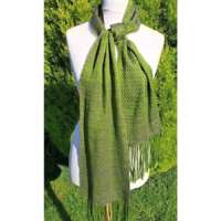 Purple and Green Lightweight Scarf thumbnail