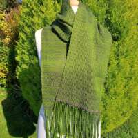 Purple and Green Lightweight Scarf thumbnail