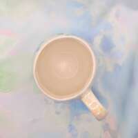 Porcelain Green Honeycomb Bee Mug thumbnail