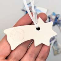 Porcelain Shooting Star Tree Decoration thumbnail
