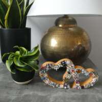 Double Heart Jewelled Ornament thumbnail