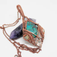 Wire Wrapped 'Elven' Style Necklace thumbnail
