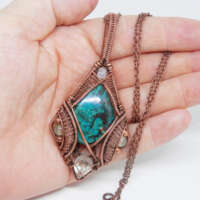 Wire Wrapped 'Elven' Style Necklace thumbnail