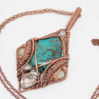 Wire Wrapped 'Elven' Style Necklace thumbnail