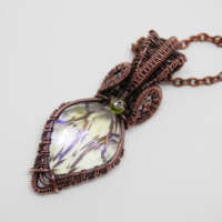 Faceted Rainbow Quartz Necklace thumbnail
