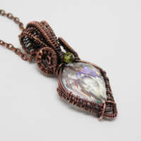 Faceted Rainbow Quartz Necklace thumbnail