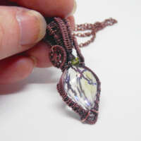 Faceted Rainbow Quartz Necklace thumbnail