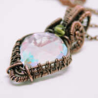 Faceted Rainbow Quartz Necklace thumbnail
