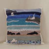 Cottage by the Shore Cushion Cover thumbnail