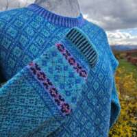 Blue Toon Marble Gem Coull Jumper thumbnail