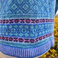 Blue Toon Marble Gem Coull Jumper thumbnail