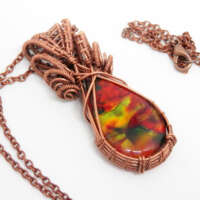 Dichroic Glass Necklace thumbnail