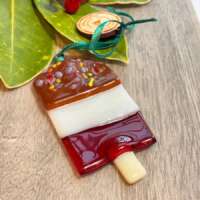 Fused Glass Fab Ice Lolly Decoration thumbnail
