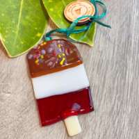 Fused Glass Fab Ice Lolly Decoration thumbnail