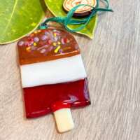 Fused Glass Fab Ice Lolly Decoration thumbnail