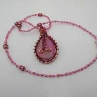 Pink Fairy Style Gemstone Necklace thumbnail