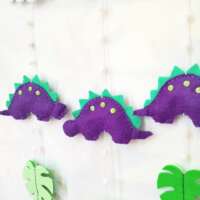 Purple and Green Stegosaurus Decoration thumbnail