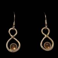 Smokey Figure of Eight Earrings thumbnail