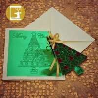 Quilled "Christmas Tree Decoration" Christmas Card thumbnail