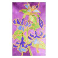 Fuchsia Hand Painted Silk Card thumbnail