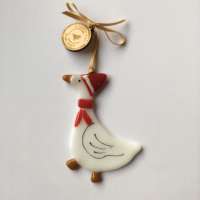 Christmas Goose Glass Decoration thumbnail
