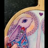 Celtic Hare Wooden Cheeseboard thumbnail