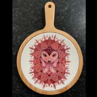 Celtic Hedgehog Wooden Cheeseboard thumbnail