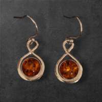 Amber Joy Silver Earrings thumbnail