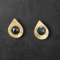 Paua Teardrop Silver Earrings thumbnail