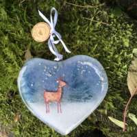 Stag Glass Heart thumbnail