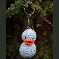 Baby Blue Duck Key Ring thumbnail