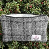 Grey Check Harris Tweed Coin Purse thumbnail